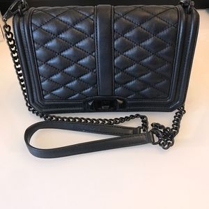 Rebecca Minkoff Quilted Black Love Crossbody Bag